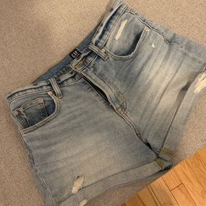 Gap high waisted jean shorts